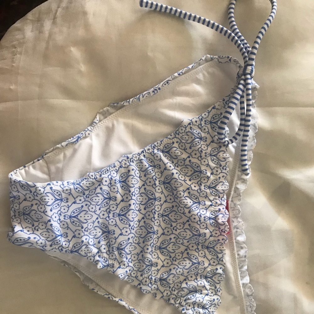 victoria secret french pattern ruched bottom